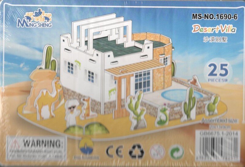 48134-1 3D puzzle SUN-POUŠTNÍ VILA - sklad 20 ks